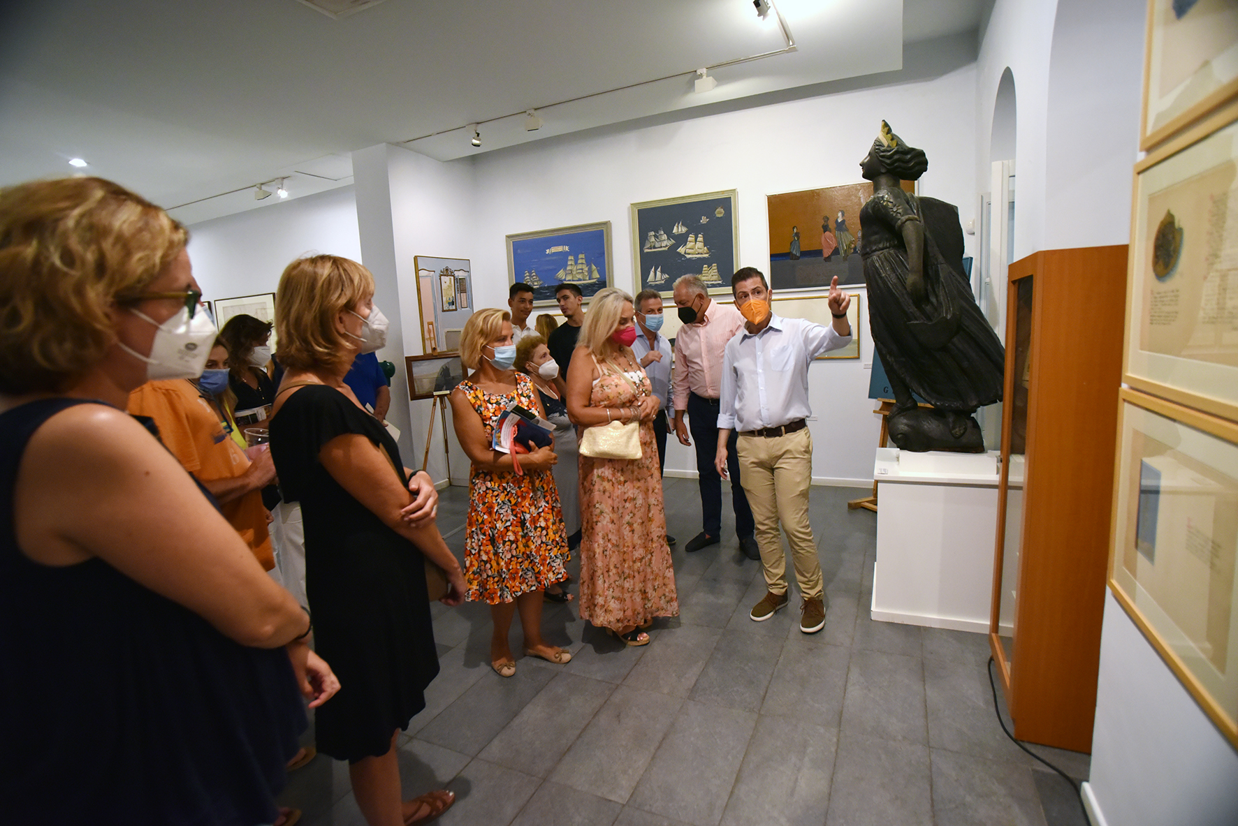 Εγκαίνια έκθεσης Σπύρου Βασιλείου στο Ναυτικό και Ιστορικό Μουσείο Γαλαξειδίου